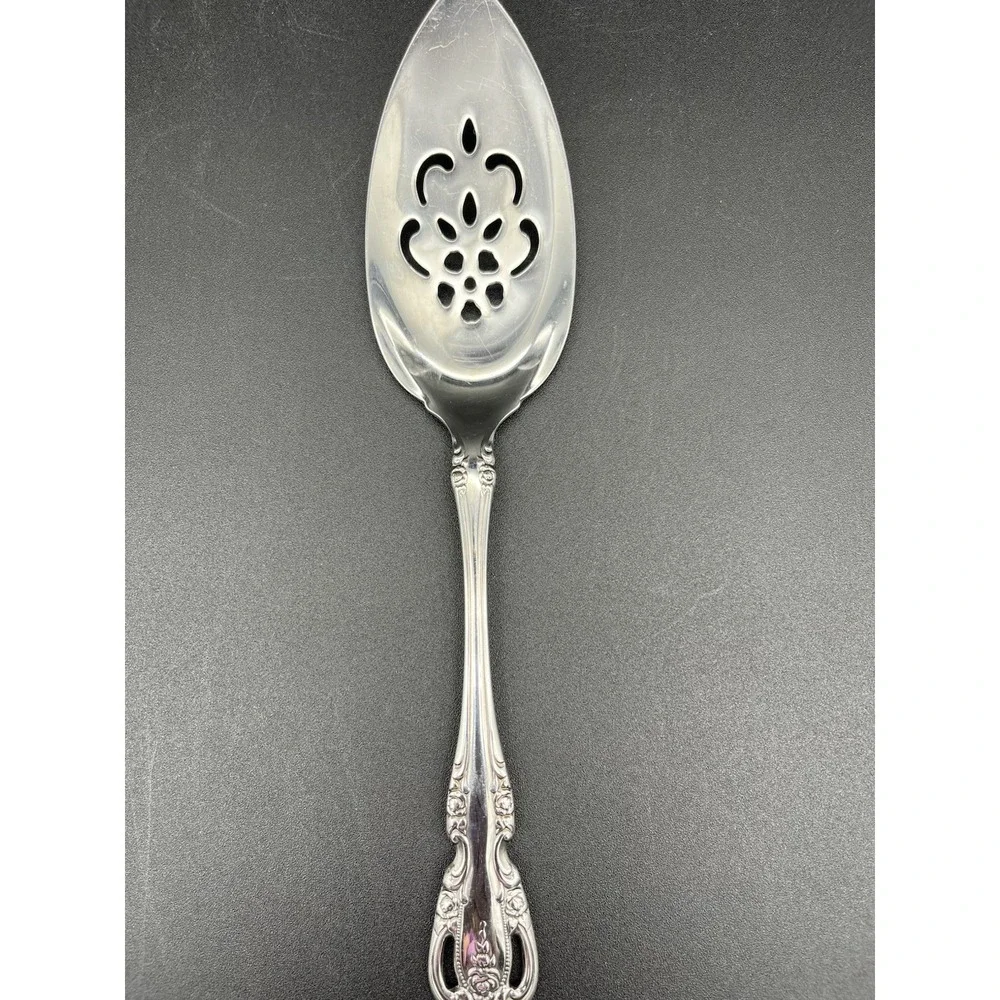 Pie Server Pierced Brahms Stainless By Oneida Silver